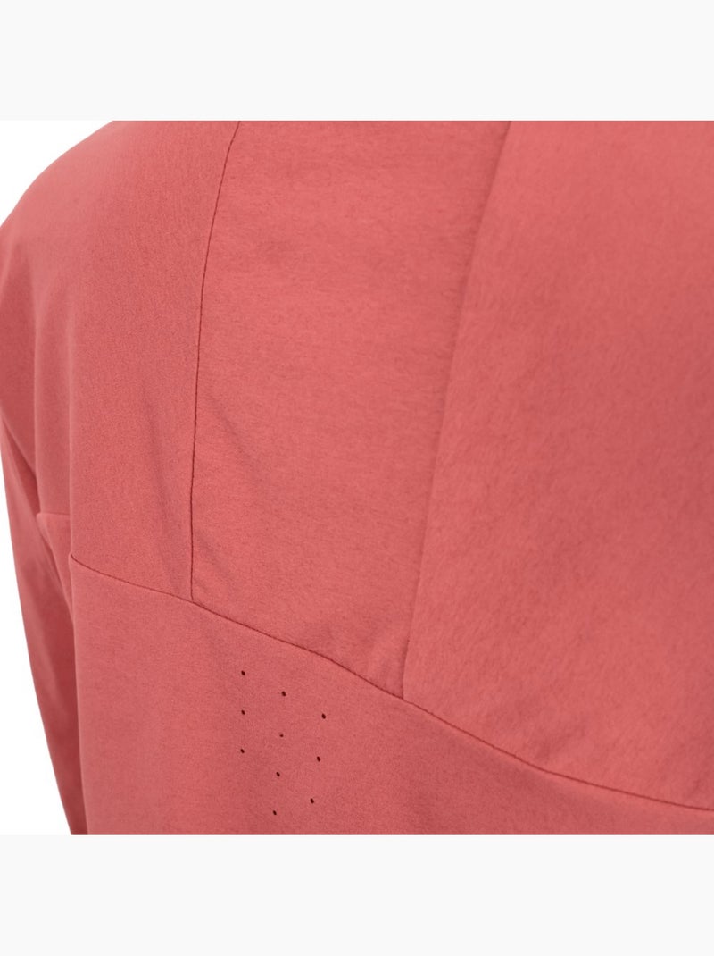 Maglietta escursionismo maniche lunghe donna donna nahuel-w brick Rosso - Kiabi
