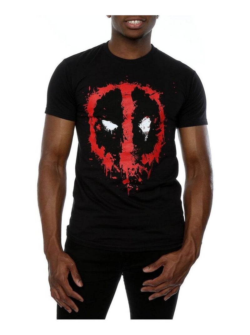 Maglietta faccia da schianto uomo - deadpool Nero - Kiabi