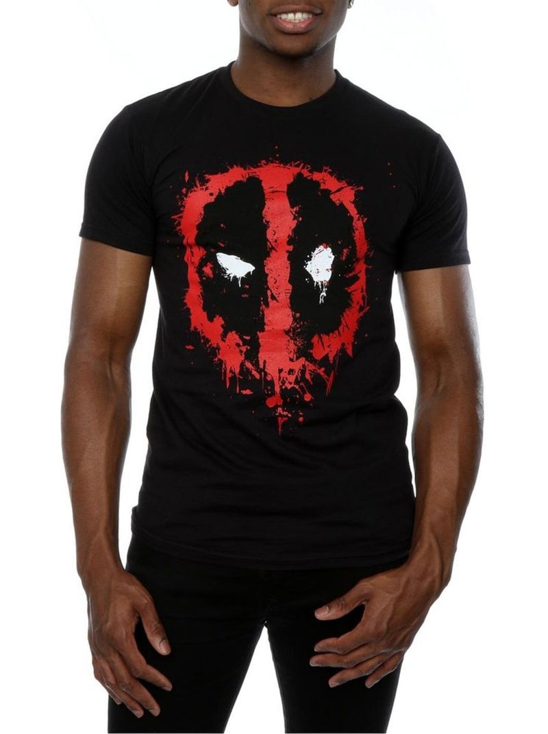 Maglietta faccia da schianto uomo - deadpool Nero - Kiabi