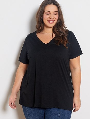 Maglietta fluida collo a V - Kiabi