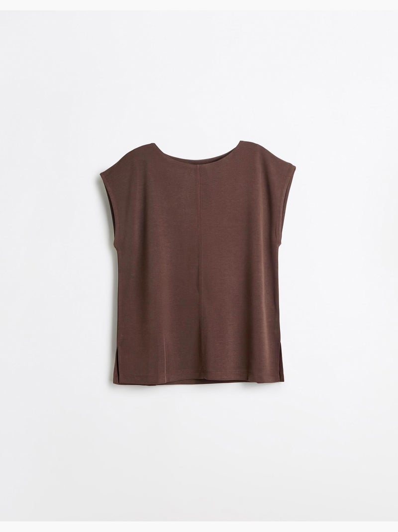 Maglietta fluida, mo fashion Marrone - Kiabi
