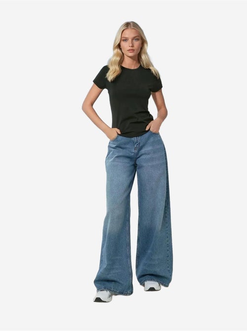 Maglietta girocollo basic hiccup - Kiabi Maglietta girocollo basic hiccup - Kiabi