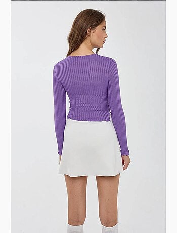Maglietta girocollo in maglia manica lunga hiccup