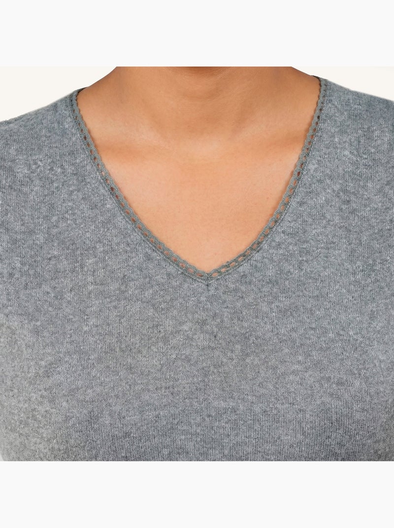 Maglietta homewear donna Grigio melangiato - Kiabi
