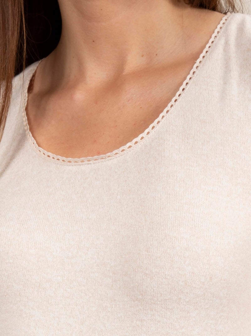 Maglietta homewear donna Isotoner Beige - Kiabi
