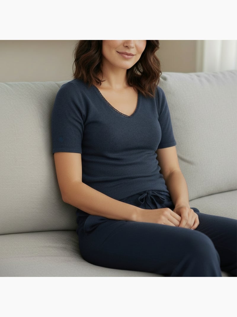 Maglietta homewear donna Isotoner Blu marino - Kiabi