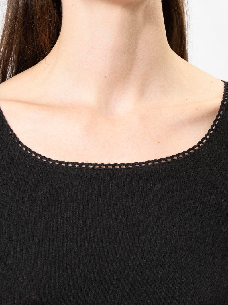 Maglietta homewear donna Isotoner Nero - Kiabi