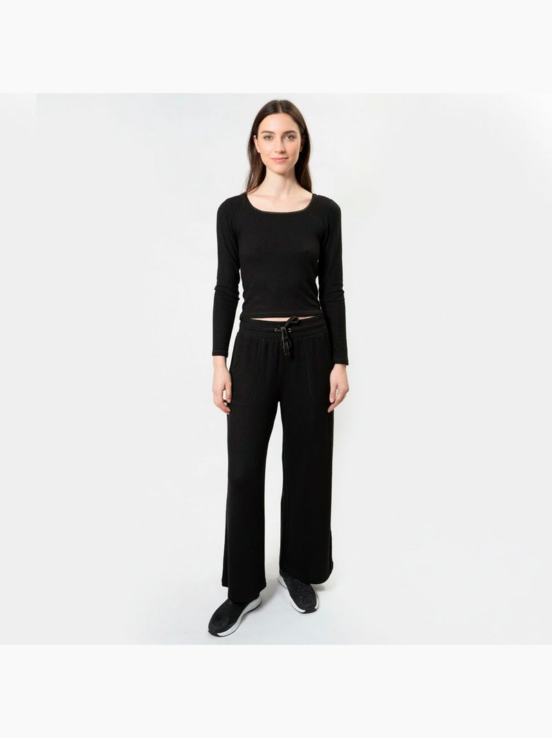 Maglietta homewear donna Isotoner Nero - Kiabi