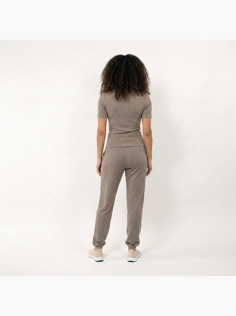 Maglietta homewear donna isotoner Tortora - Kiabi