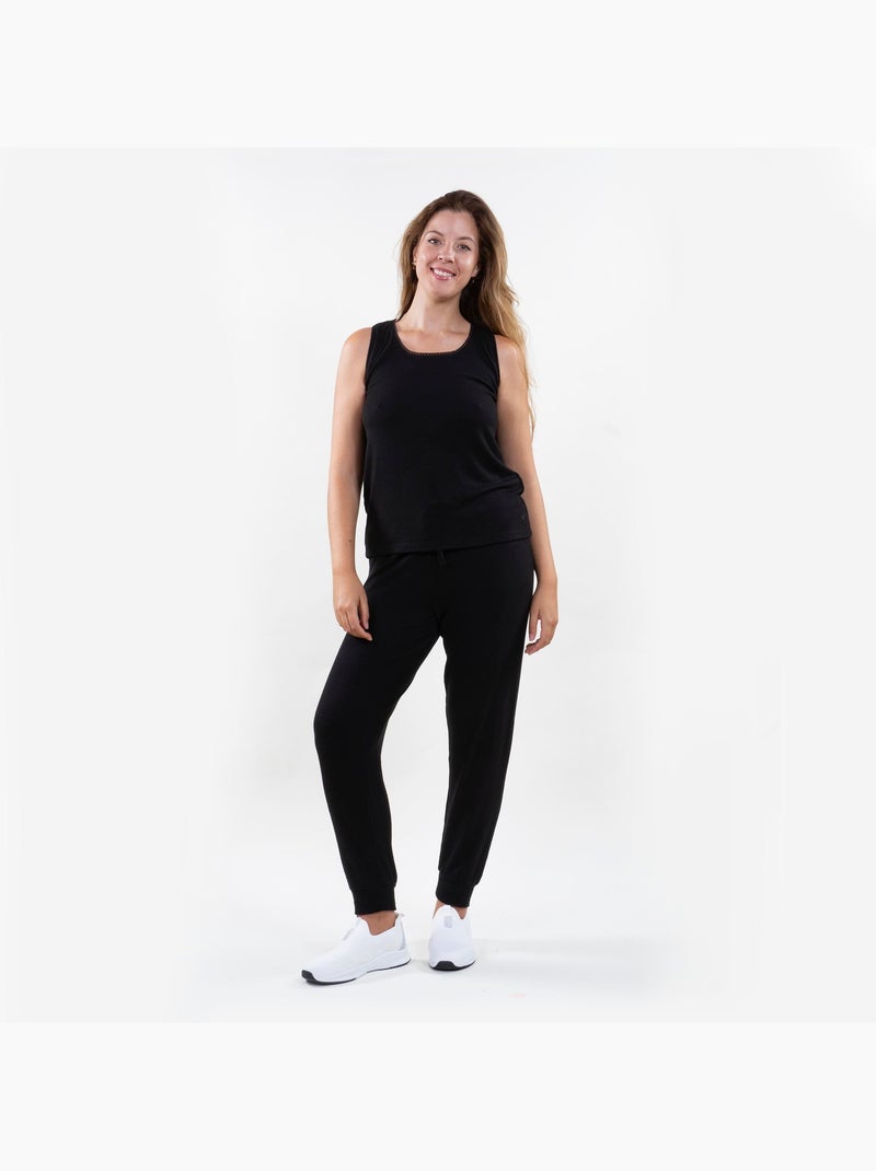Maglietta homewear donna Nero - Kiabi