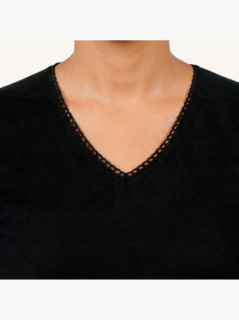 Maglietta homewear donna Nero - Kiabi