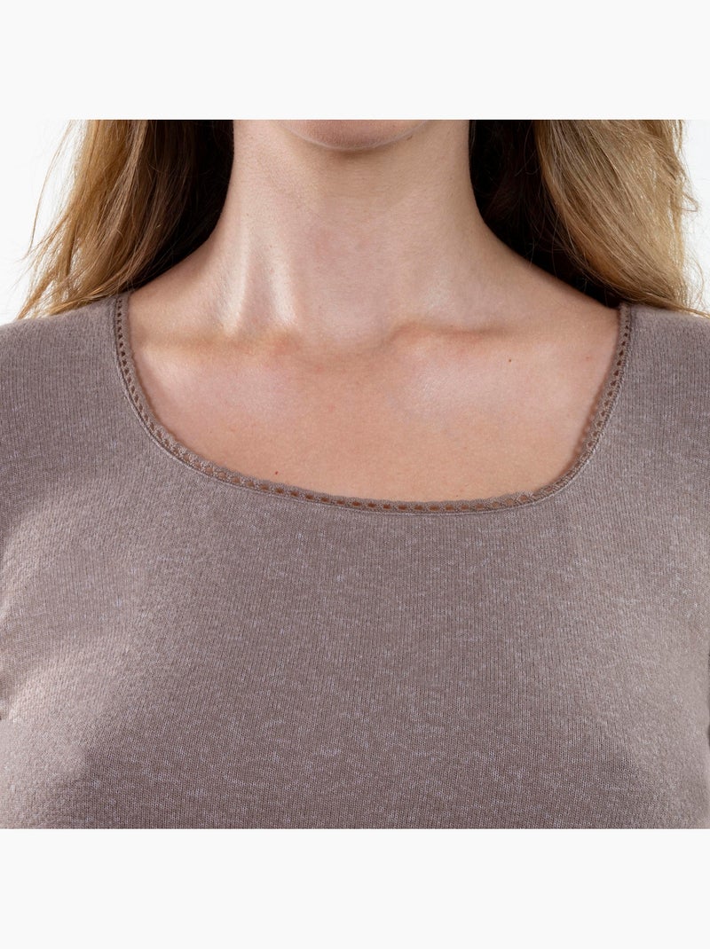 Maglietta homewear donna Tortora - Kiabi