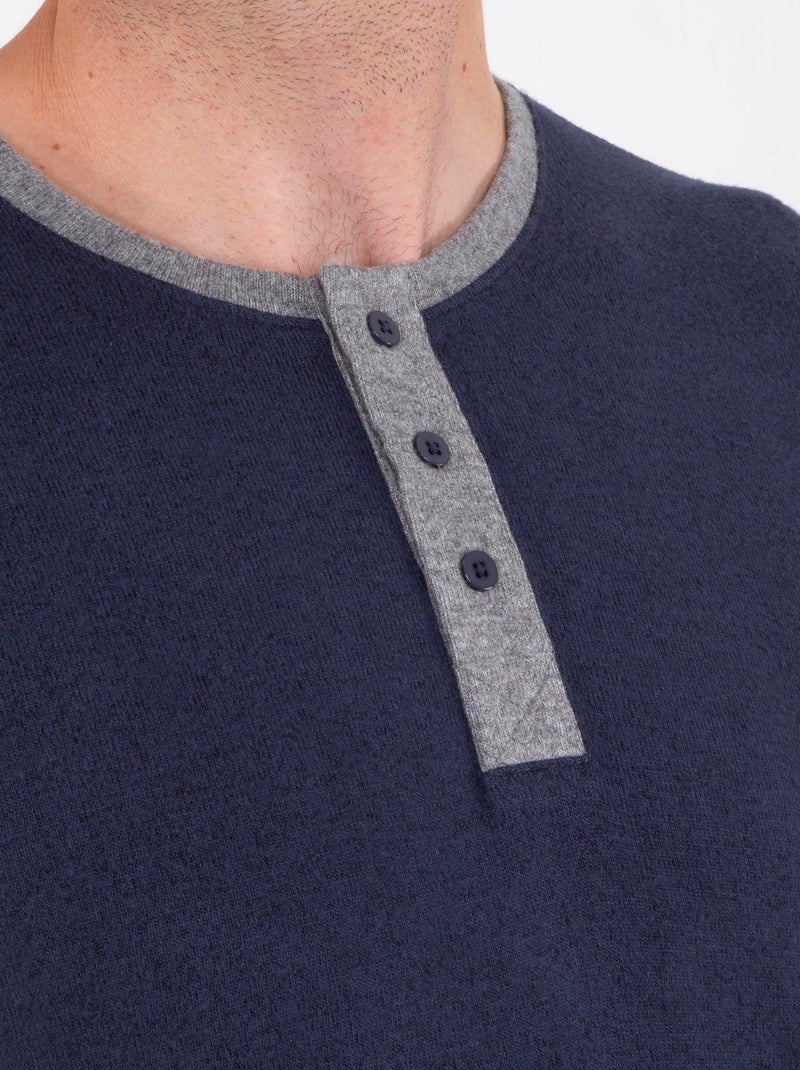 Maglietta homewear uomo Isotoner Blu marino - Kiabi