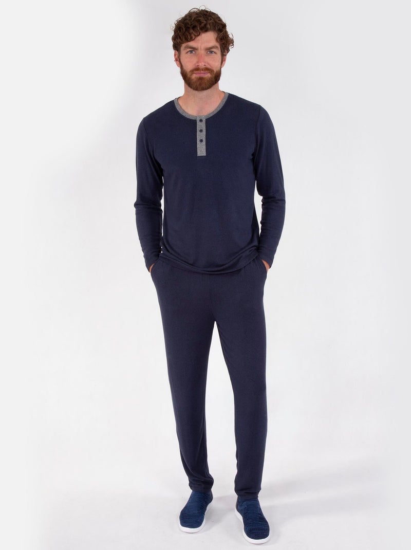 Maglietta homewear uomo Isotoner Blu marino - Kiabi