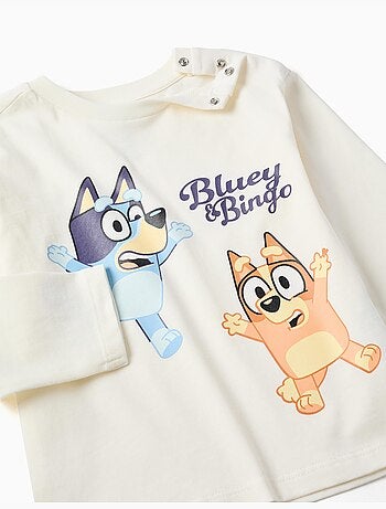 Maglietta in cotone a manica lunga Bluey