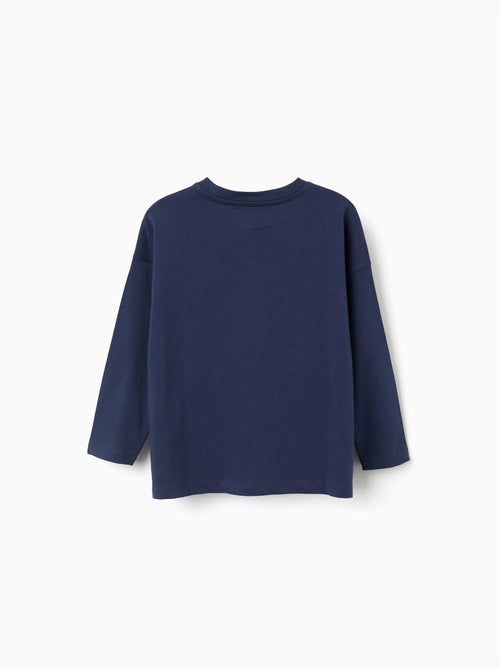 Maglietta in cotone a manica lunga con justice league - Kiabi