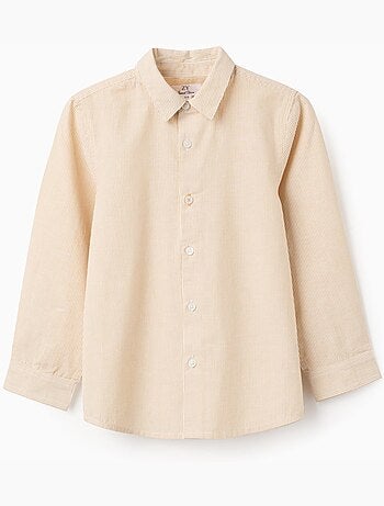 Maglietta in cotone a manica lunga con righe