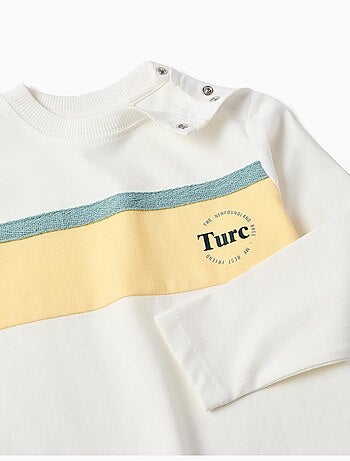 Maglietta in cotone a manica lunga con stampa