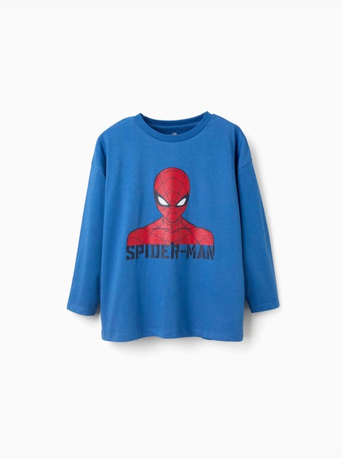 Maglietta in cotone a manica lunga con stampa Spider-Man - Kiabi