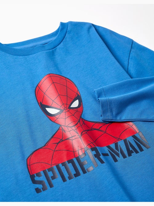 Maglietta in cotone a manica lunga con stampa Spider-Man - Kiabi