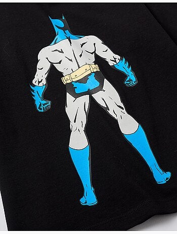 Maglietta in cotone a manica lunga con stampe di batman
