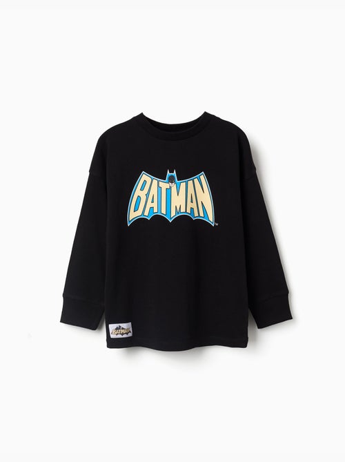 Maglietta in cotone a manica lunga con stampe di batman - Kiabi Maglietta in cotone a manica lunga con stampe di batman - Kiabi