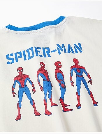 Maglietta in cotone a manica lunga con stampe di Spider-Man