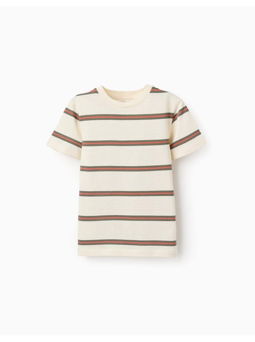 Maglietta in cotone a righe - Kiabi