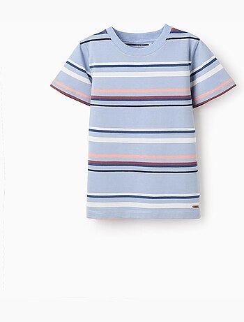 Maglietta in cotone a righe