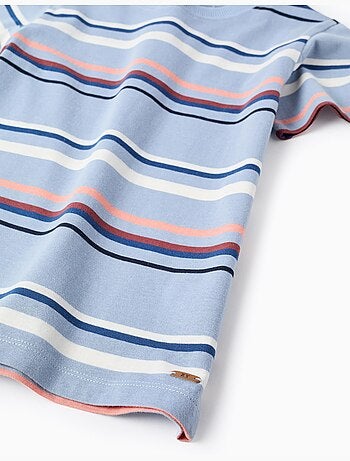 Maglietta in cotone a righe
