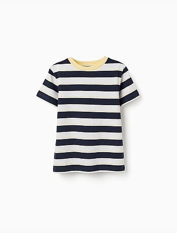 Maglietta in cotone a righe