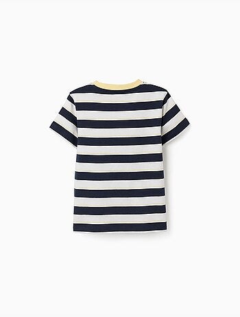 Maglietta in cotone a righe