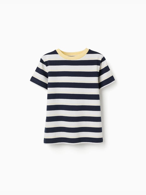 Maglietta in cotone a righe - Kiabi Maglietta in cotone a righe - Kiabi