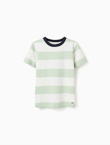 Maglietta in cotone a righe