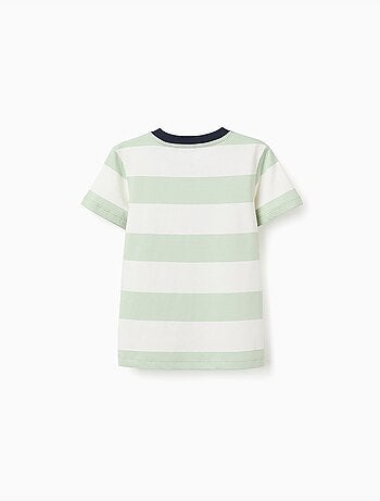 Maglietta in cotone a righe
