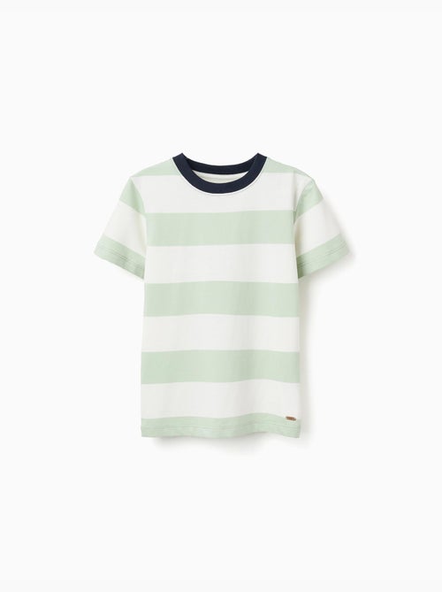Maglietta in cotone a righe - Kiabi Maglietta in cotone a righe - Kiabi