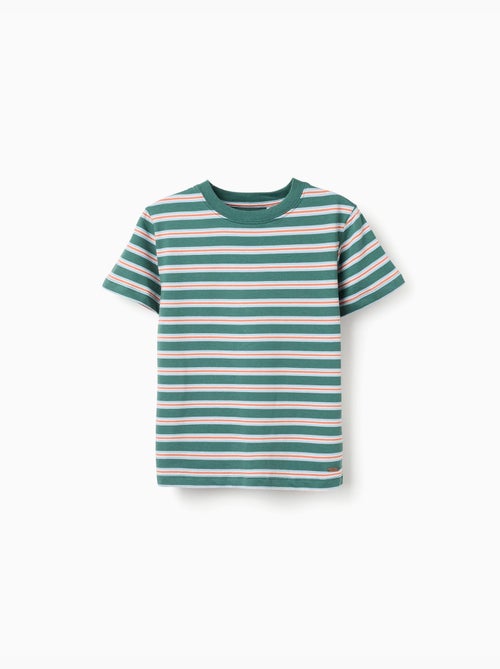 Maglietta in cotone a righe - Kiabi Maglietta in cotone a righe - Kiabi