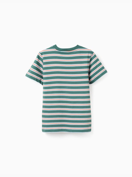 Maglietta in cotone a righe - Kiabi Maglietta in cotone a righe - Kiabi