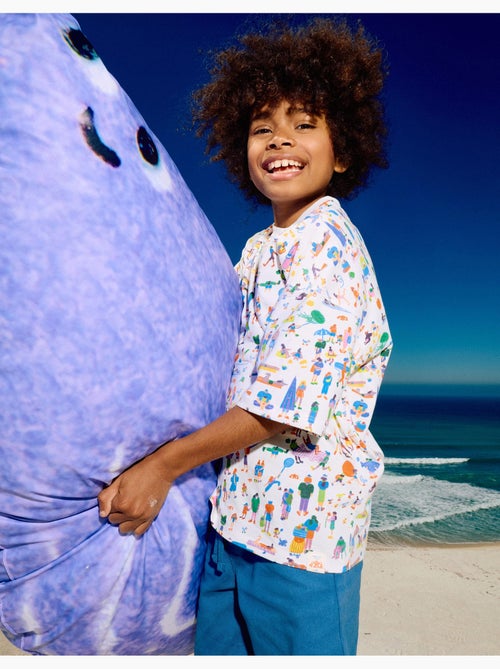 Maglietta in cotone con illustrazione Carolina Celas x Zippy - Kiabi