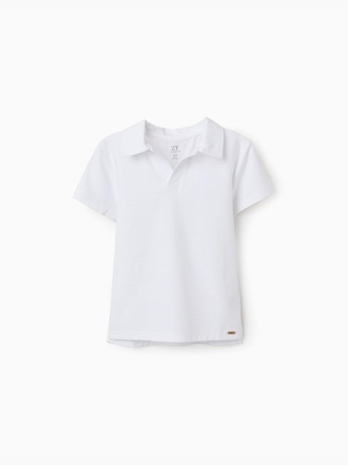 Maglietta in cotone con jacquard - Kiabi