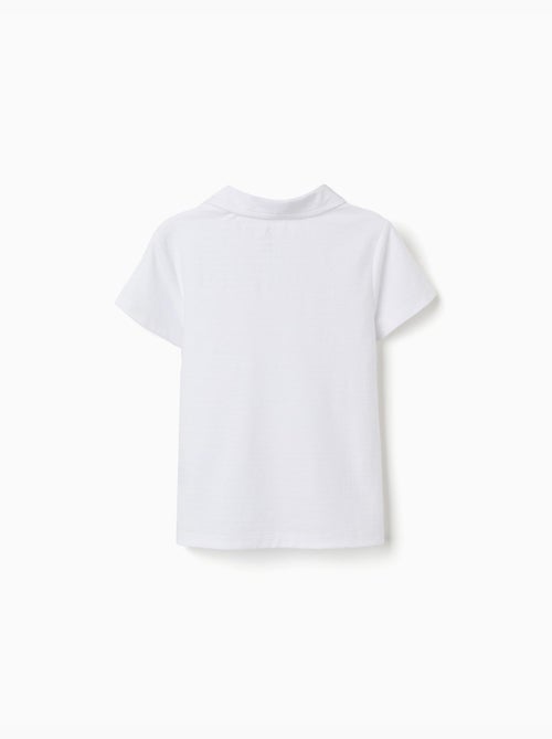 Maglietta in cotone con jacquard - Kiabi