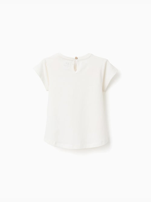 Maglietta in cotone con motivo gelato - Kiabi