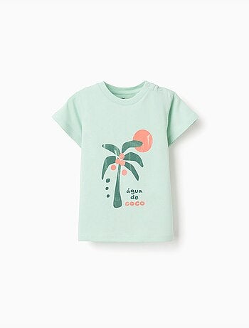 Maglietta in cotone con stampa Mais Mar