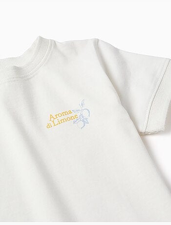 Maglietta in cotone con stampa Aroma di Limone