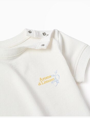 Maglietta in cotone con stampa Aroma di Limone
