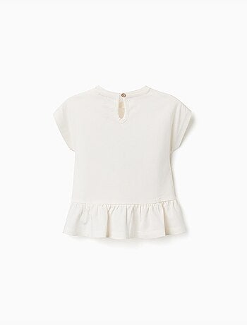 Maglietta in cotone con stampa Baby Stitch