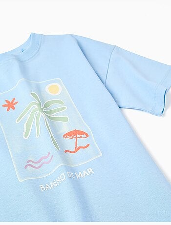 Maglietta in cotone con stampa Banho de Mar