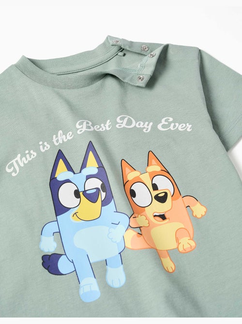 Maglietta in cotone con stampa Bluey e Bingo - Kiabi