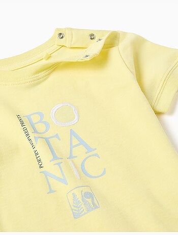 Maglietta in cotone con stampa Botanic