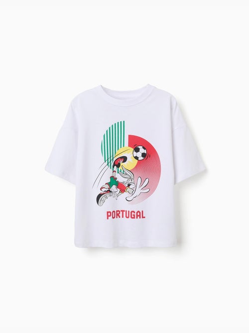 Maglietta in cotone con stampa Bugs Bunny - Kiabi Maglietta in cotone con stampa Bugs Bunny - Kiabi